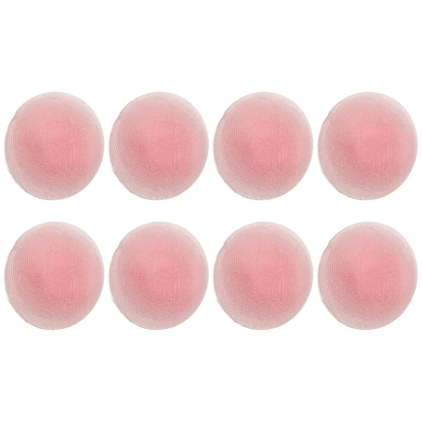 Invisible Nipple Covers Silicone for Women Special Occasions Pink Breathable Reusable 4pairs