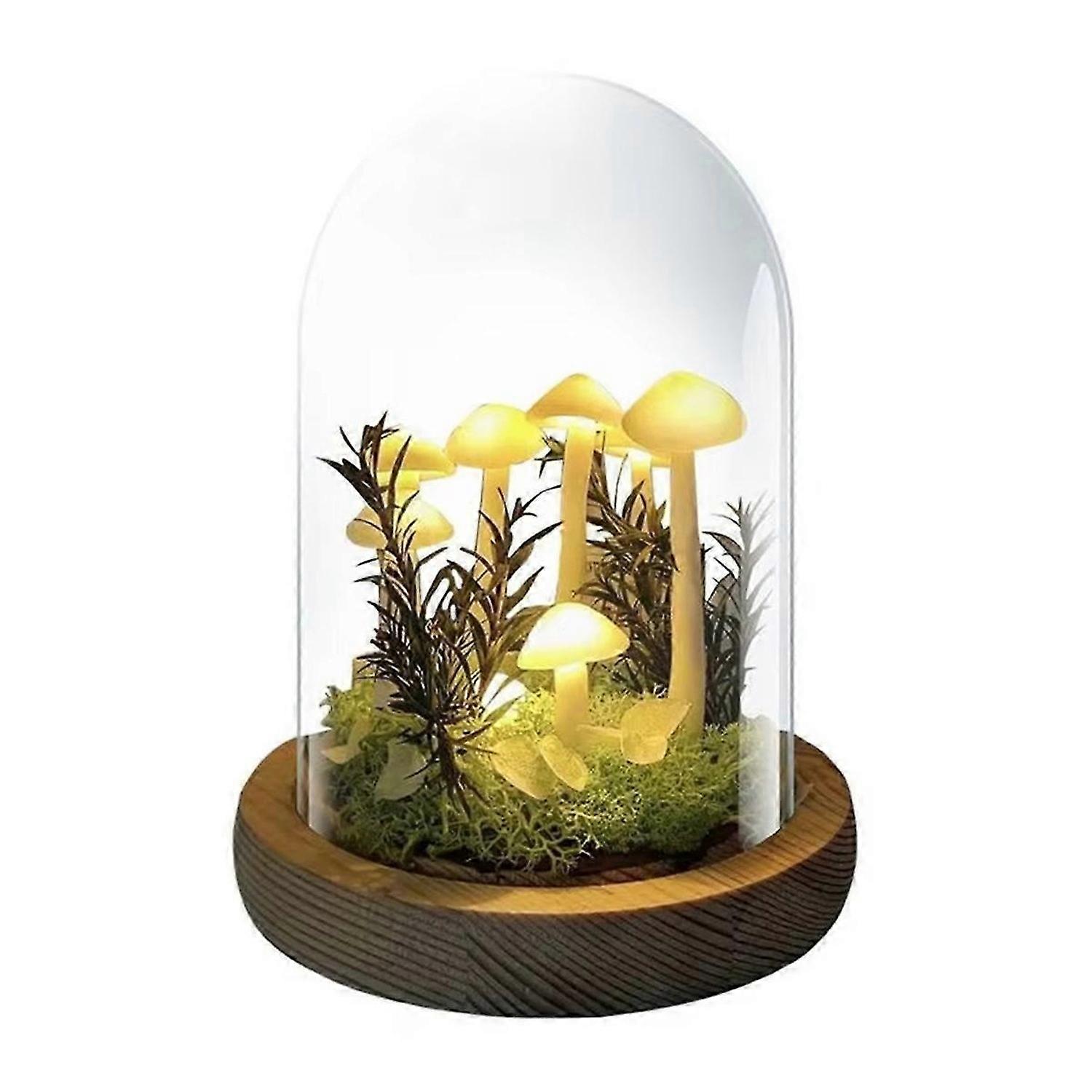 Small Mushroom Lamp Handmade Mushroom Night Light Novelty Nightlight Project Small Mushroom Lamp Art