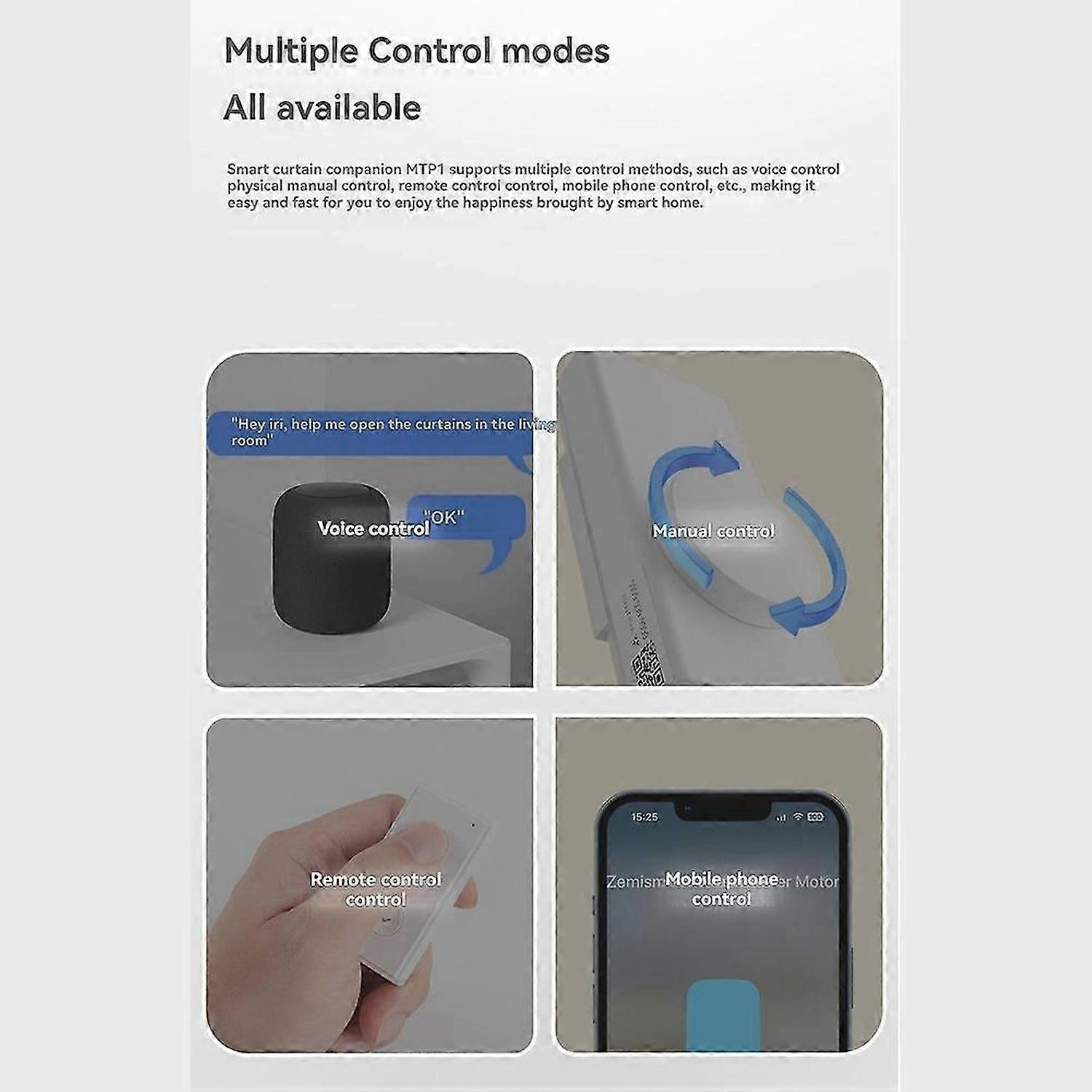 Matter Thread Smart Roller Shade Drive Motor App Control Lifting Curtain Opening Closing Driver Supp