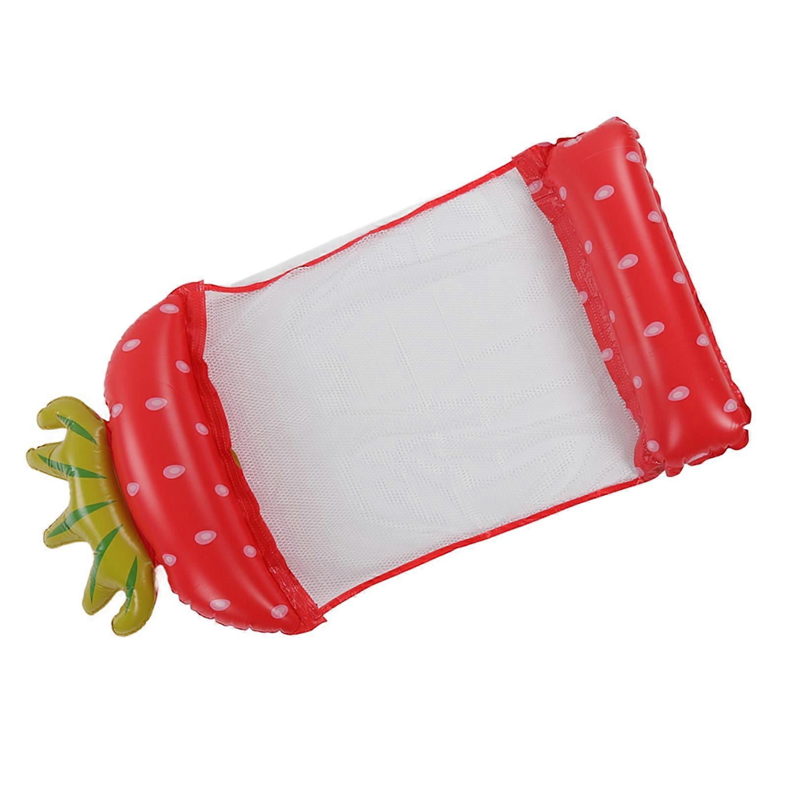 Inflatable Strawberry Water Hammock Float 145x64cm Eco PVC