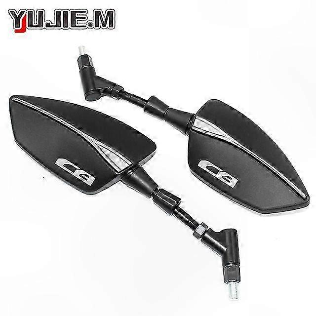 Adjustable Universal Motorcycle Rearview Mirrors Side View Accessories Compatible with Multiple Models