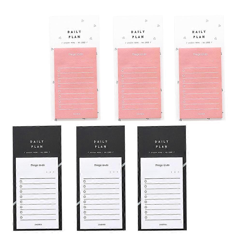 Pocket Note Pad for Daily Planning 6Pcs Portable Note Pads for Office
