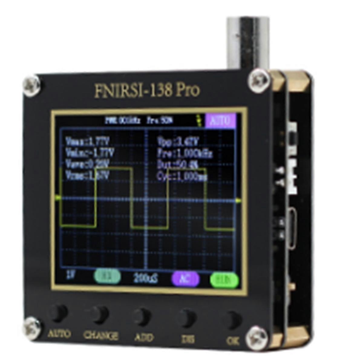 138 PRO Digital AUTO Oscilloscope Portable Mini 2.5MSa/S 200KHz Analog Bandwidth 80Khz PWM and Firmware Update
