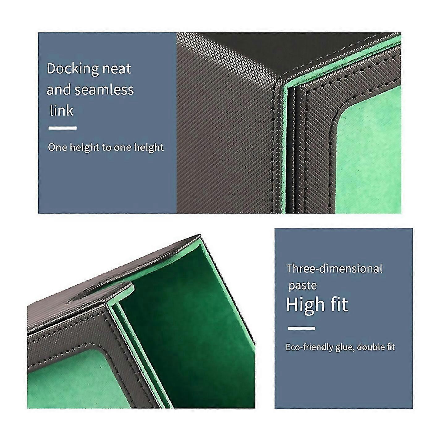 For Card Storage Box For Trading Cards With Display Window Green