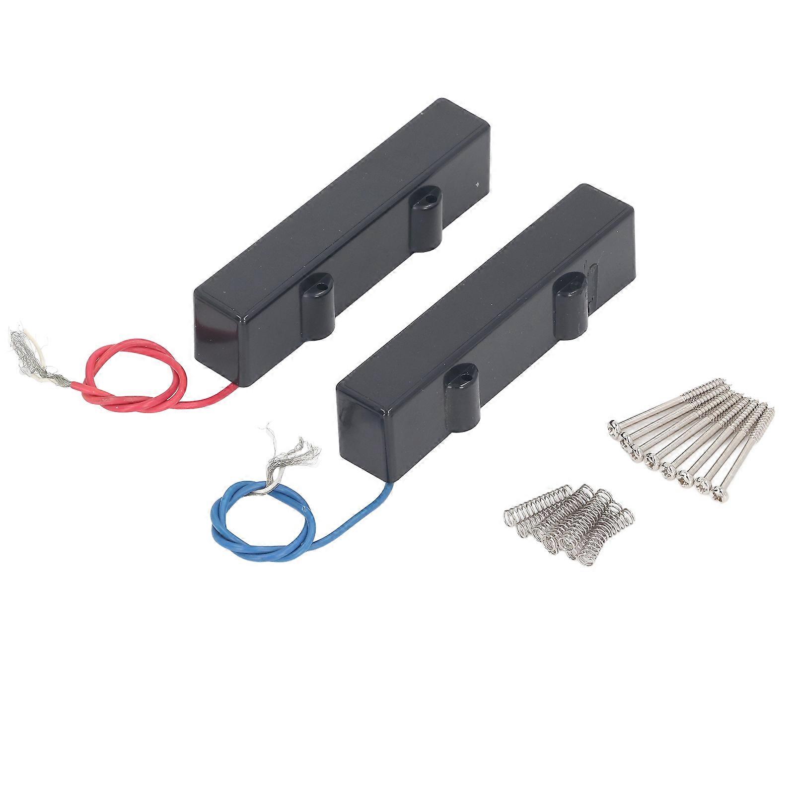 Lot de 2 micros de basse électrique 5 cordes, sans bruit, de style ouvert, pour remplacement professionnel