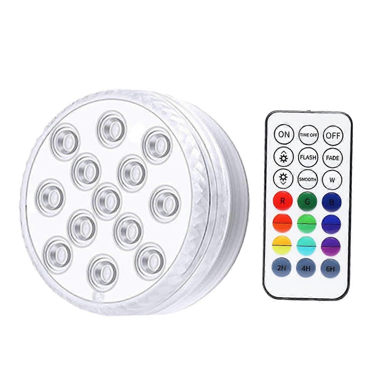 Decorative Ornament Light For Fish Tank Bathtub And Pool With 13 LED Lights Remote Waterproof Floating