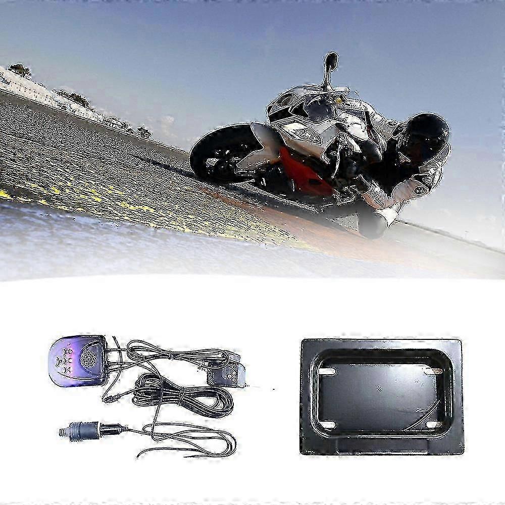 Hide-shutter motorcycle license plate frame for electric bikes