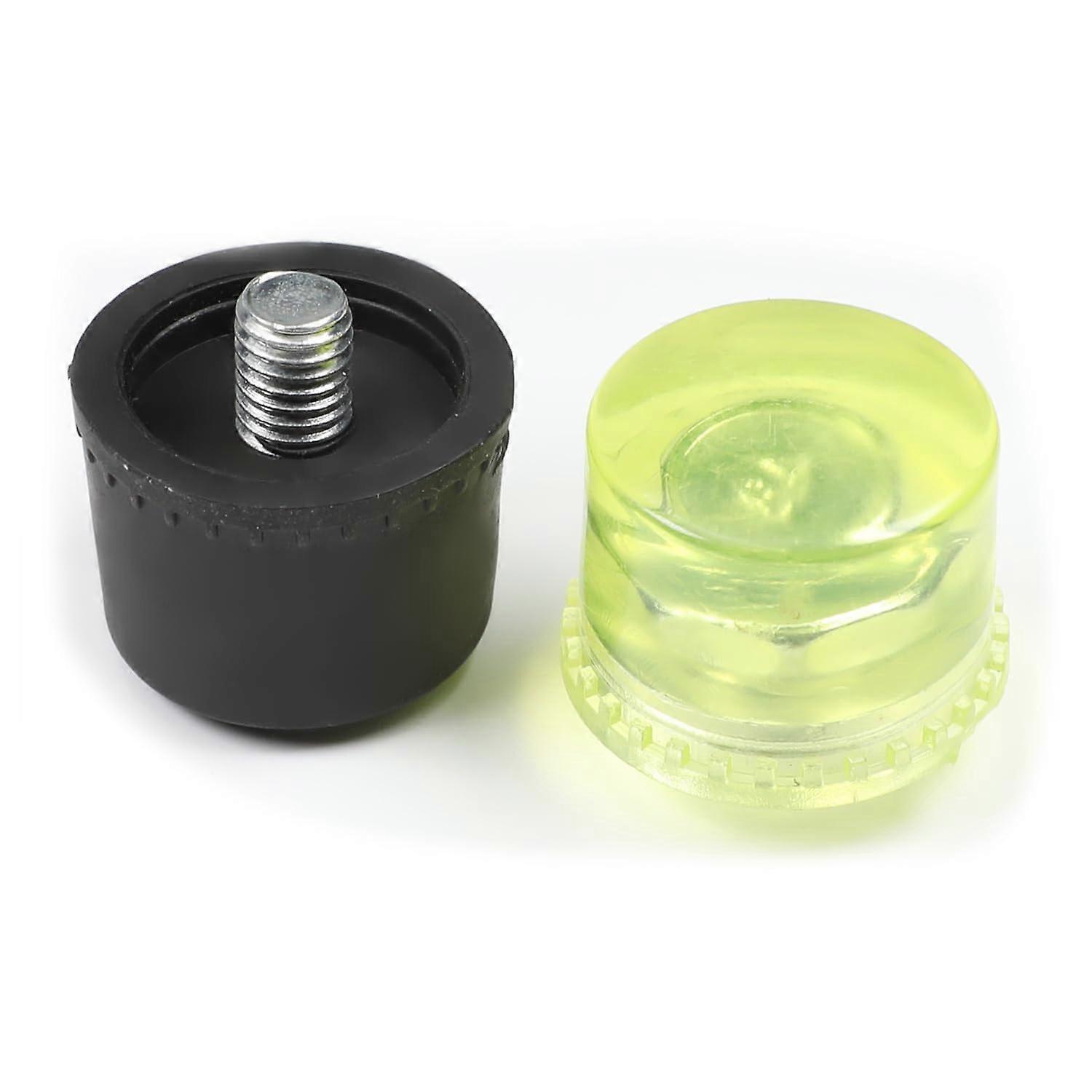 Mallet Hammer Replacement 30mm Diameter Rubber Plastic Striking Head 1 Set