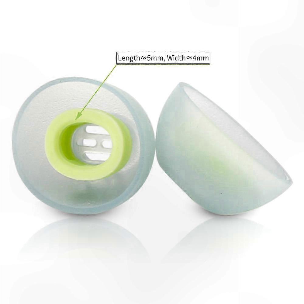 Soft Silicone Ear Tips 6-Pack for Wireless Earbuds, Universal Fit Replacement Accessory for Various Models
