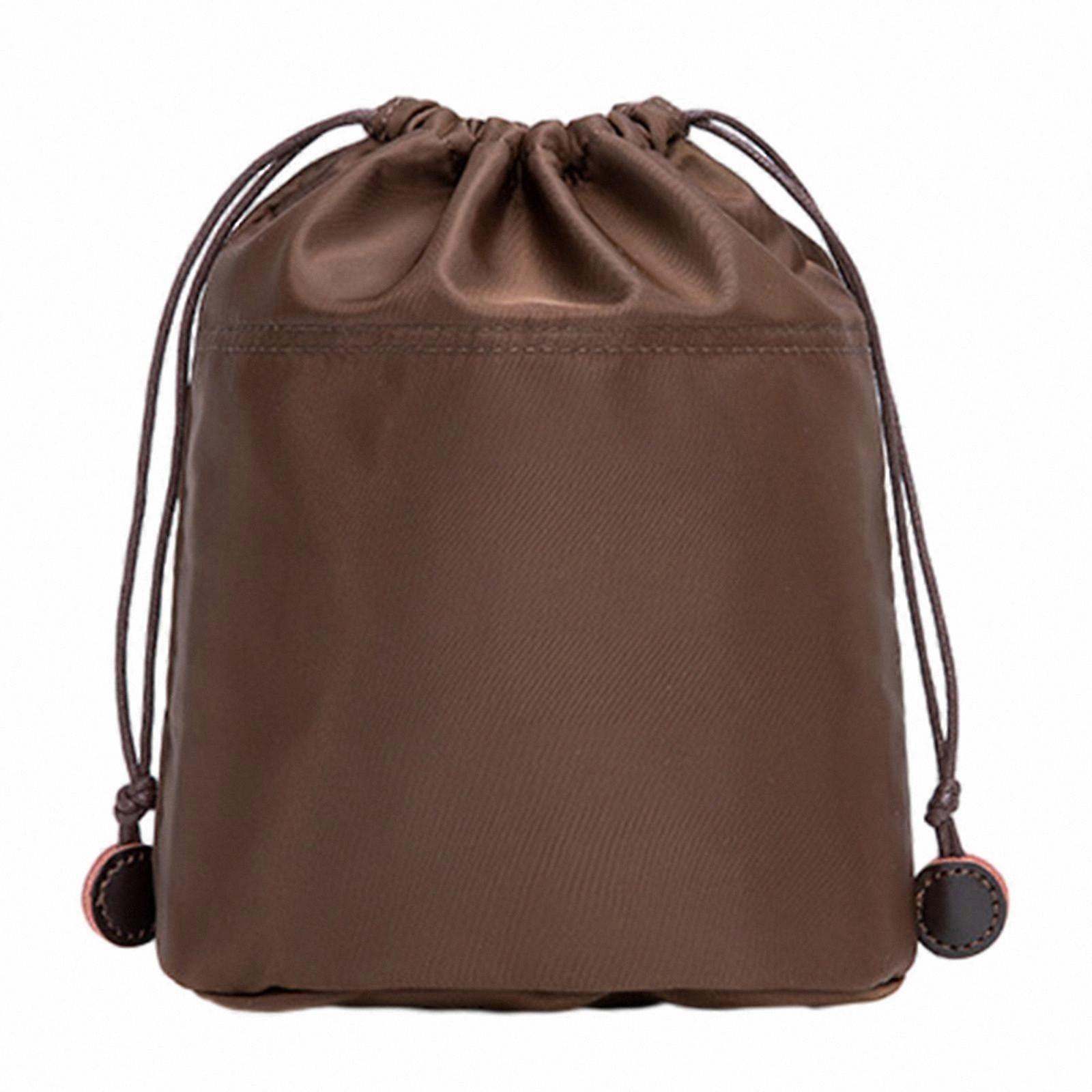 Nylon Bucket Bag Organizer Insert with Multi Compartment for Tote & Crossbody Bags