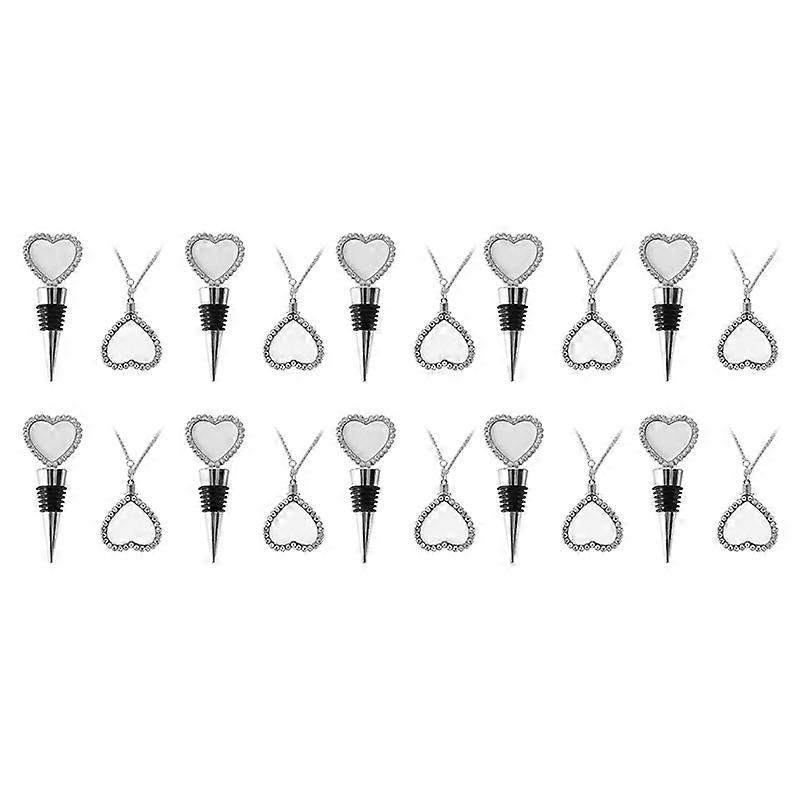 10PCS Sublimation Blank Wine Bottle Stoppers