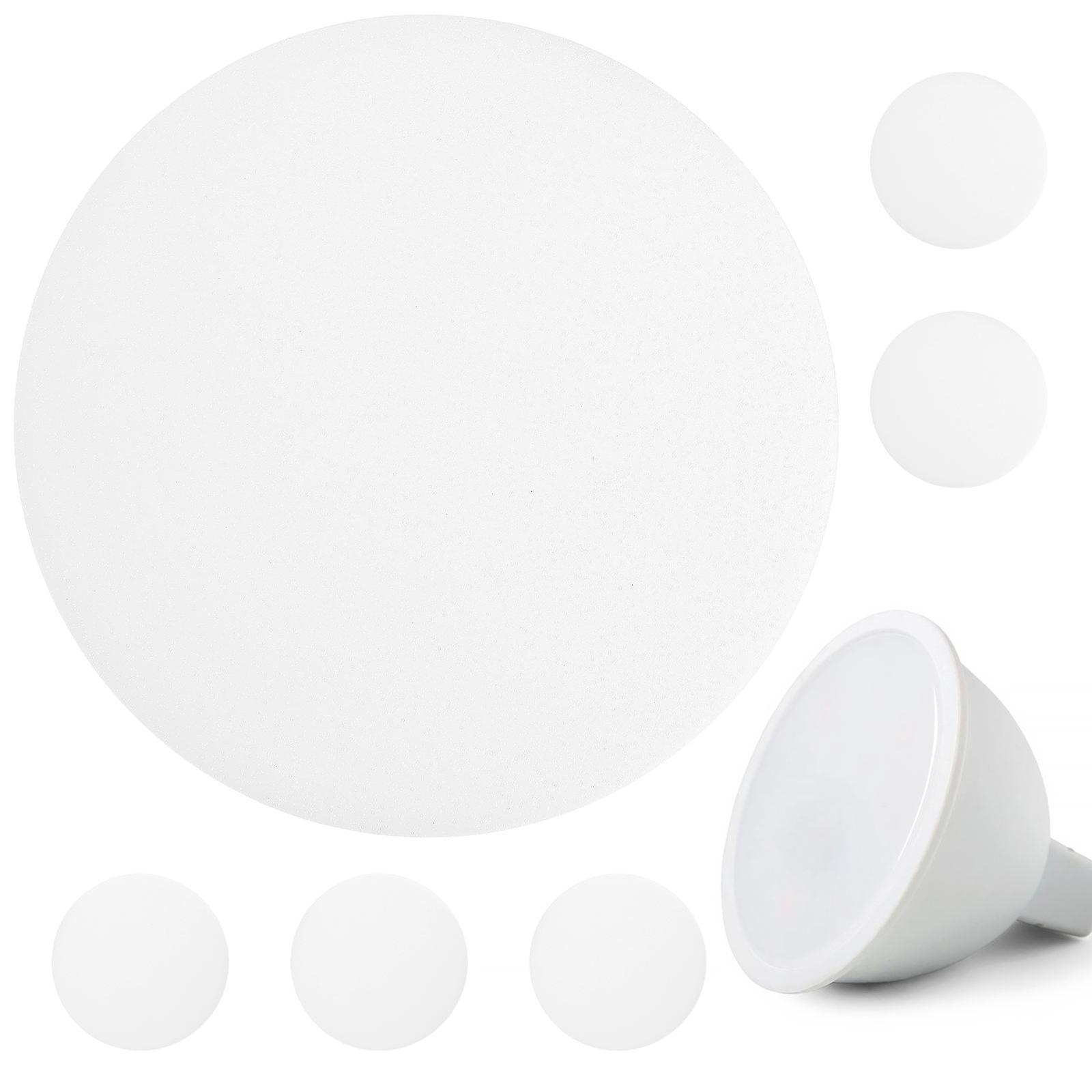 Cylinder Lamp Shade Diffuser Designed For Indoor Lighting And Home Decoration 5 Inch White Reduce Glare 18 Pcs
