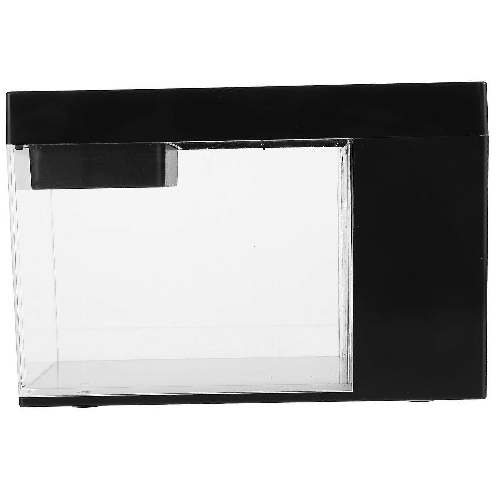 Mini Acrylic Betta Fish Tank For And Plant Enthusiasts 18X12X9.5CM Ecological Micro Tank 1Set