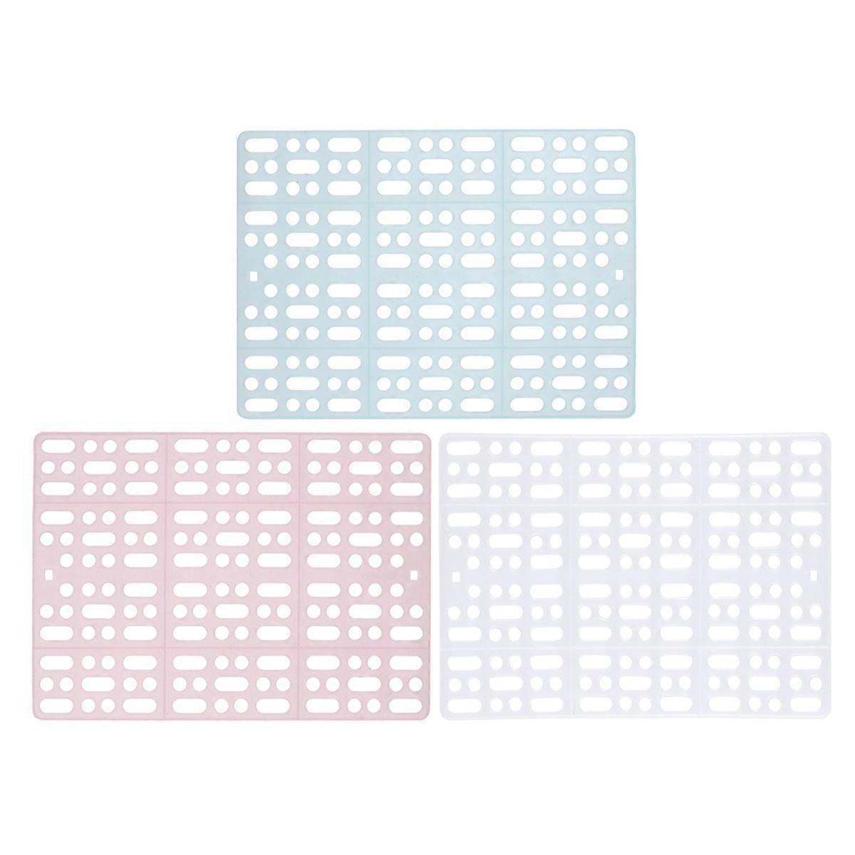 Pet Foot Mat Plastic Rabbit Cage Mats for Use 6Pcs Assorted Color