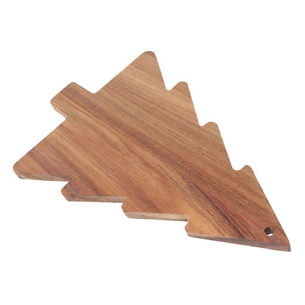 3Pcs Wooden Christmas Tree Shaped Serving Trays for Cheese and Snacks