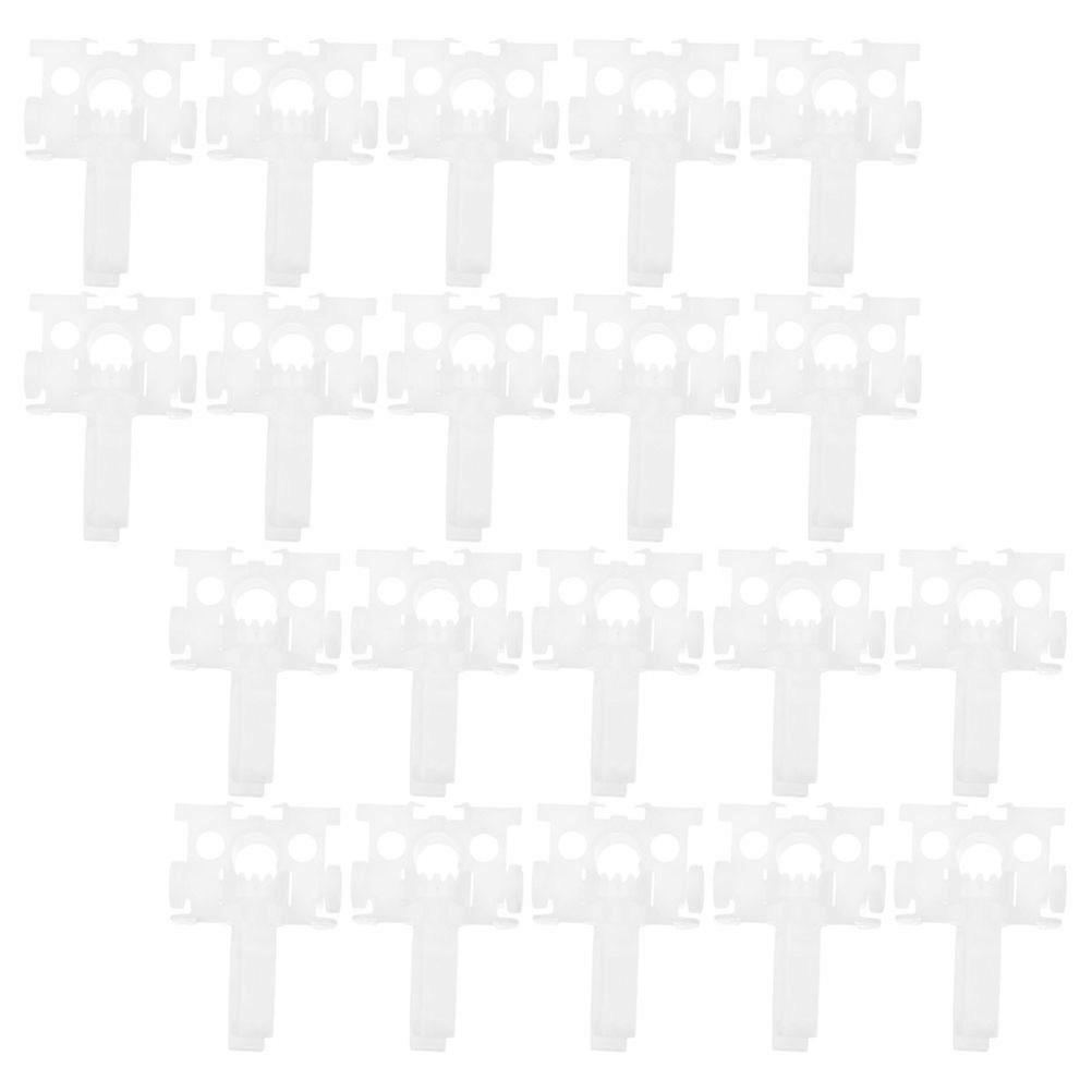 Vertical Blind Wand Replacement Parts 20Pcs for Home and Office White Pvc Easy Replacement