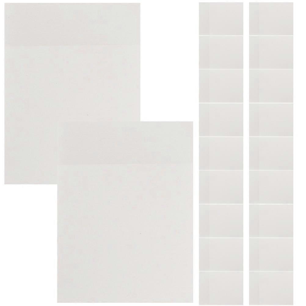 Sticky Memo Pads 5Set for Note Taking Office Home and School White Pet Material Convenient and Practical