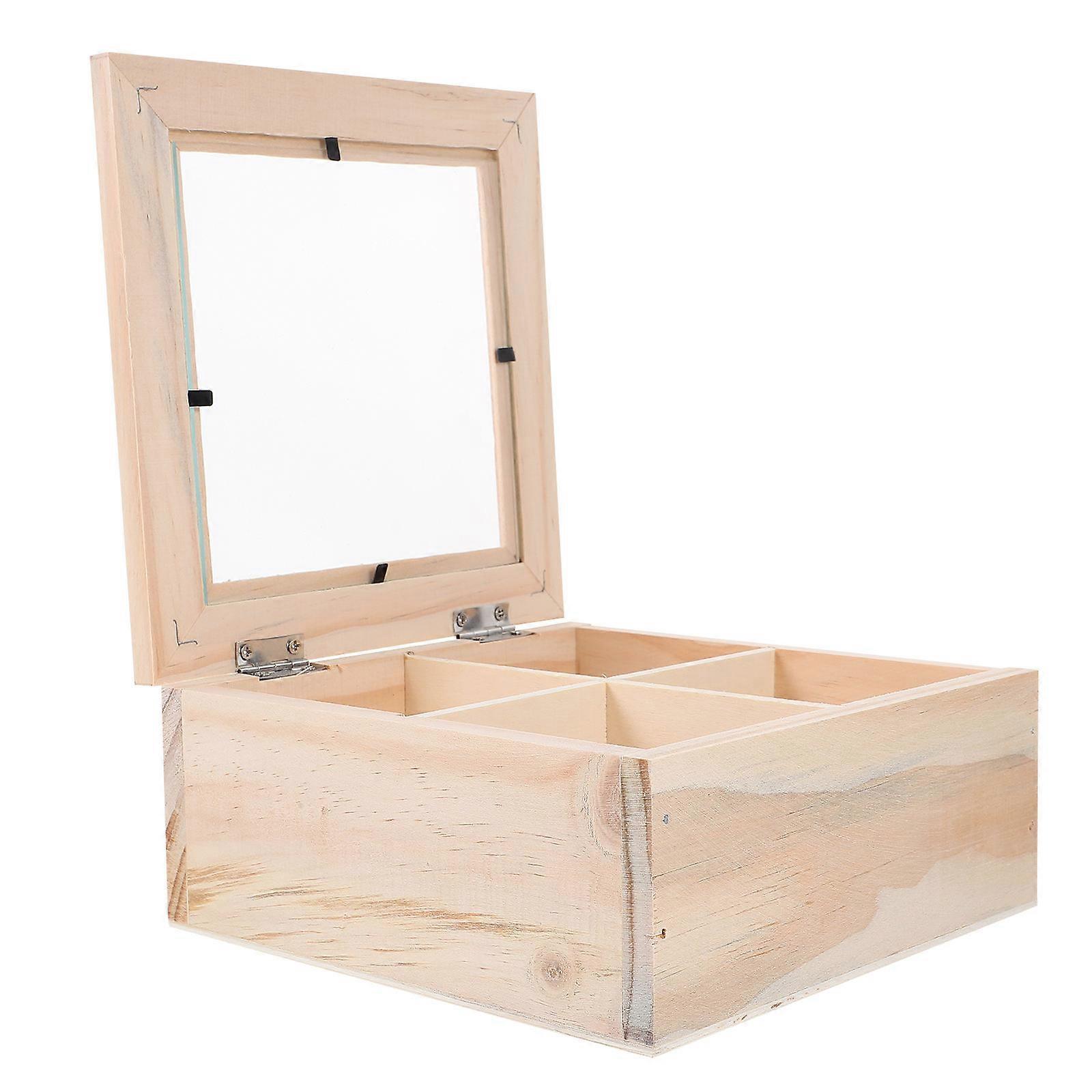 Coffee Bag Holder with Wooden Storage Function 4Pcs Set