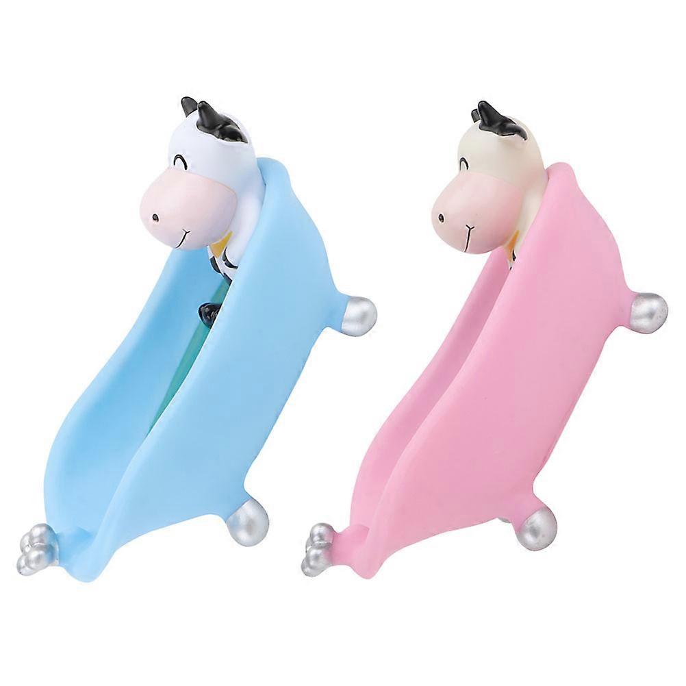 Creative Vinyl Soap Dish for Shower with 8Pcs Cartoon Soap Holders