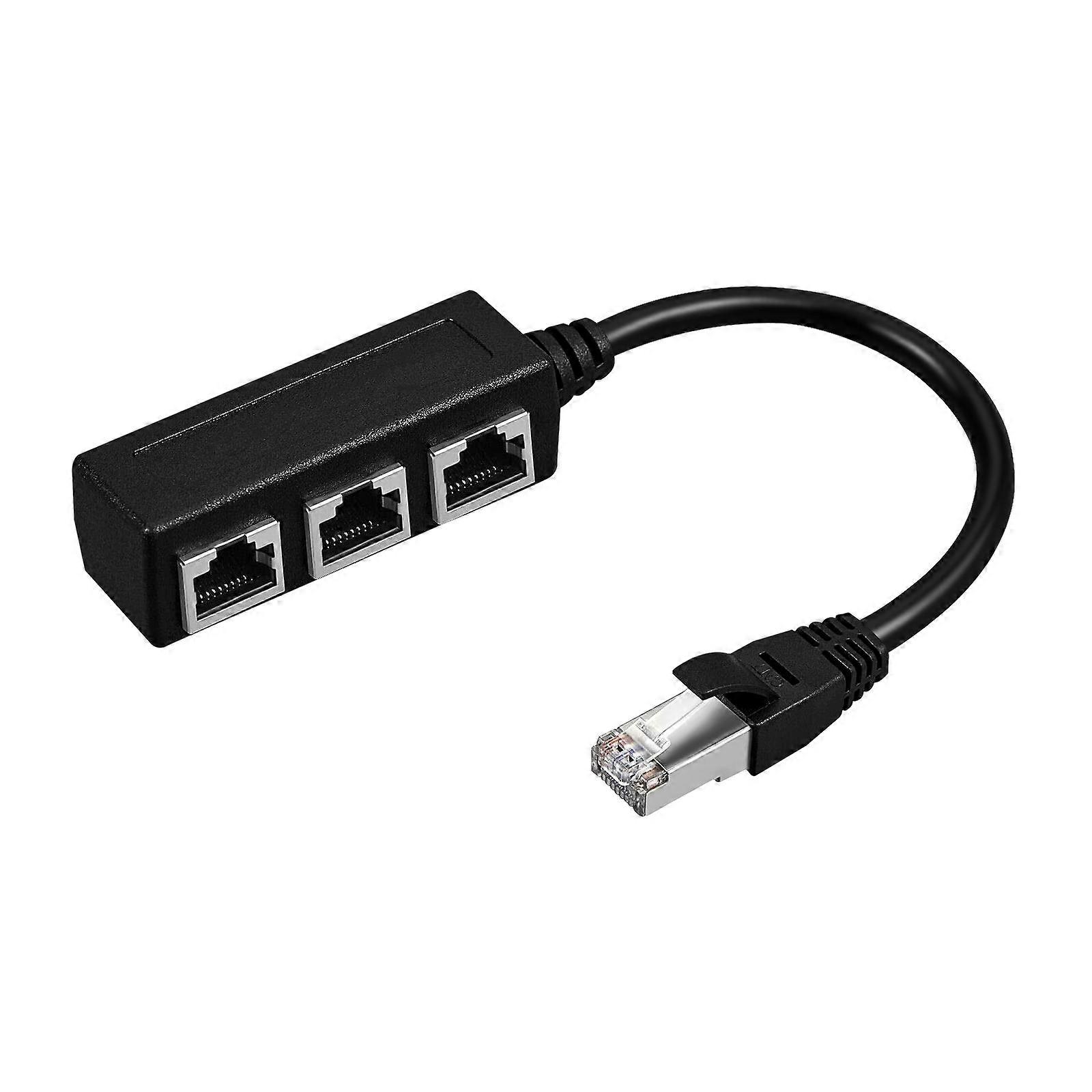 Splitter Adapter Ethernet Splitter Cable for Network Extension 2Pcs