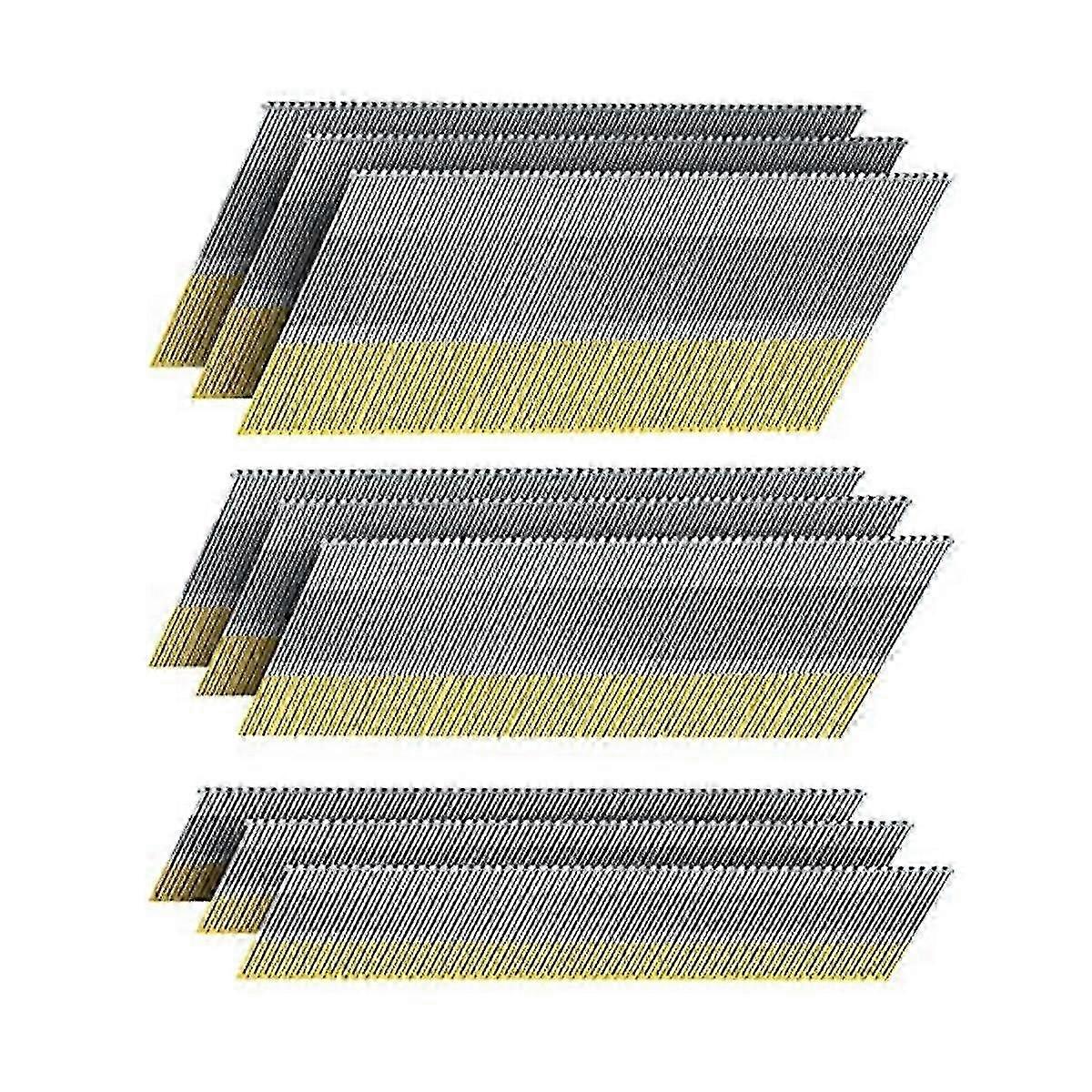 Pregos de acabamento angular DA calibre 15, 34 graus, pacote com 900 (2-1/2 polegadas, 2 polegadas, 1-1/4 polegadas, 300 por tamanho), Gal YVL