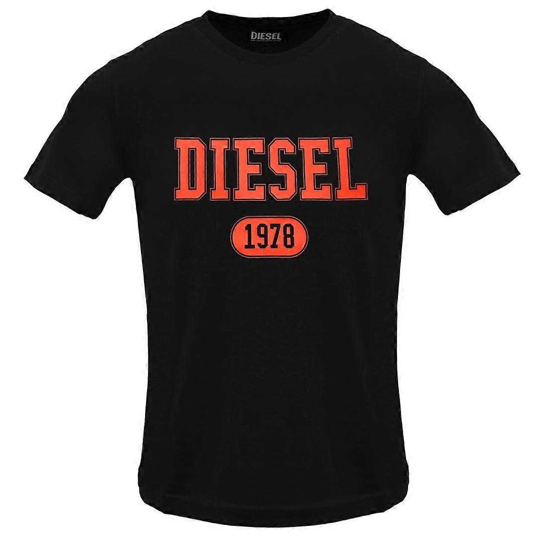 Diesel Varsity Logo Caviar T-Shirt