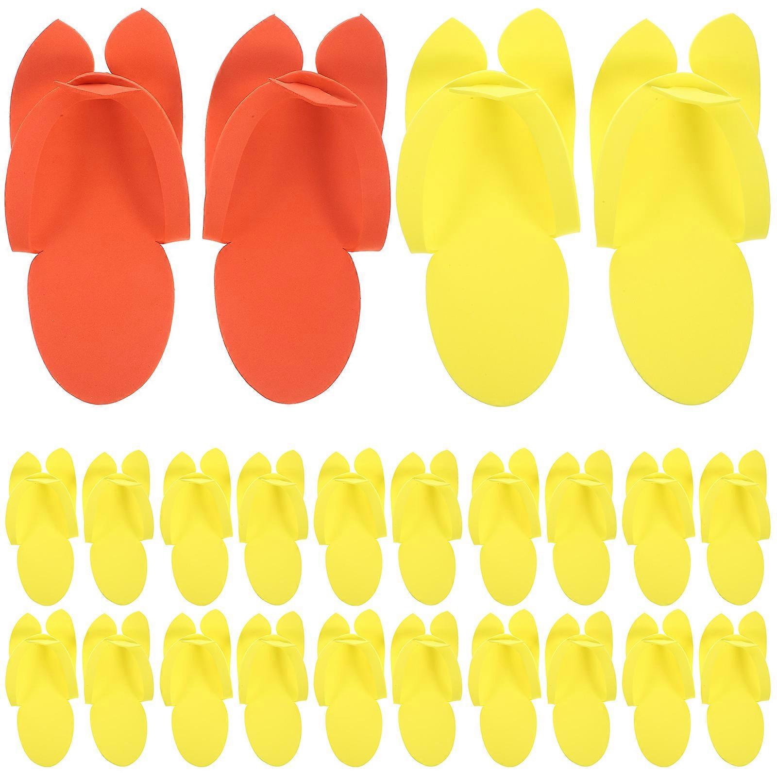 Portable Pedicure Slippers Eva Foam Flip-Flops Disposable 60Pairs