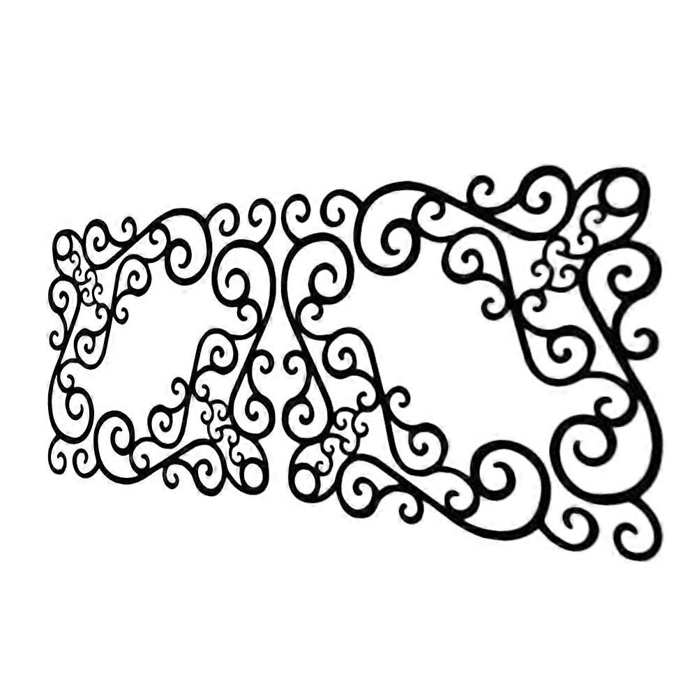 Peel And Stick Mirror Frame Stickers For Wall Adhesion Use In Living Space 3 Sets