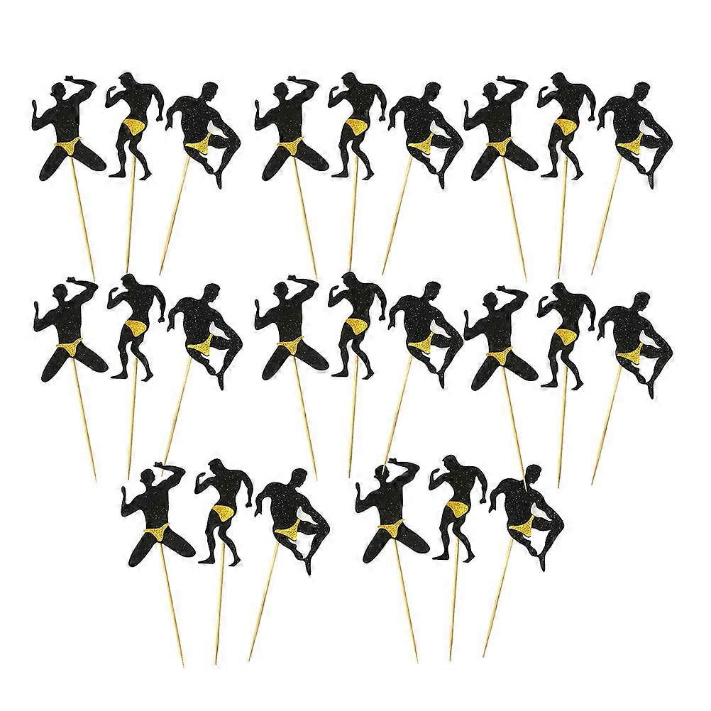 Insert Flags Unique Cake Toppers for 24Pcs Party Adornment