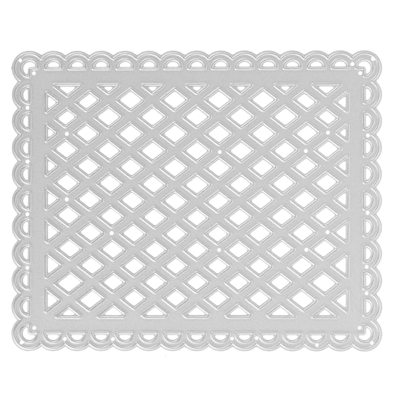 3Pcs Rectangle Grid Frame Cutting Die For Card Decor And Craft Tool