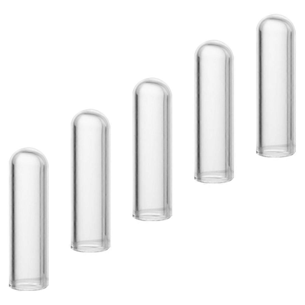 Straw Stopper Anti-Dust Transparent 4.5x1.2cm Protective 5Pcs