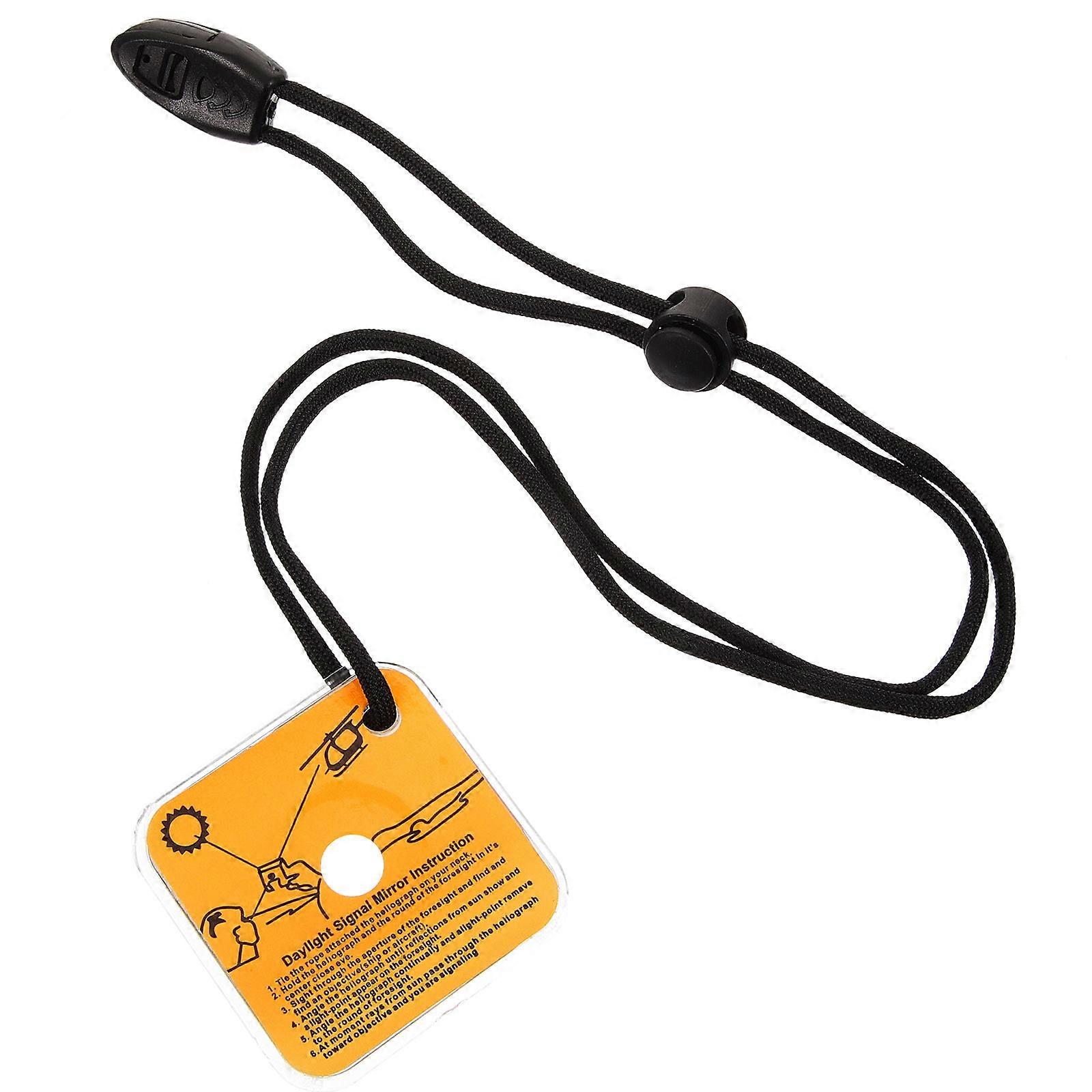 Acrylic Signal Mirror 5Pcs Portable Emergency Tool For Hikers In 15.72X2.16In