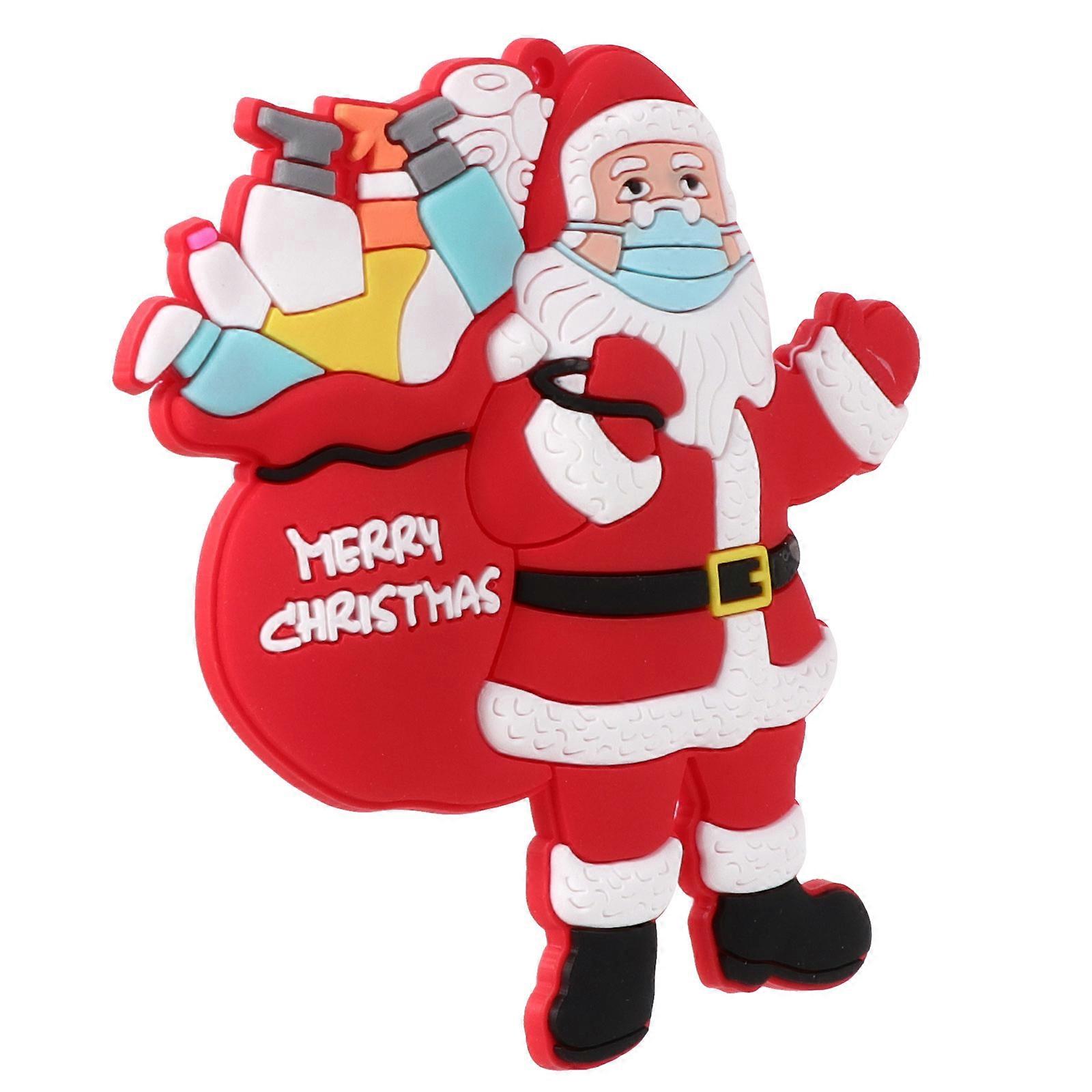 2Pcs Christmas Tree Ornaments Featuring Santa Claus Design Perfect For Xmas Decor