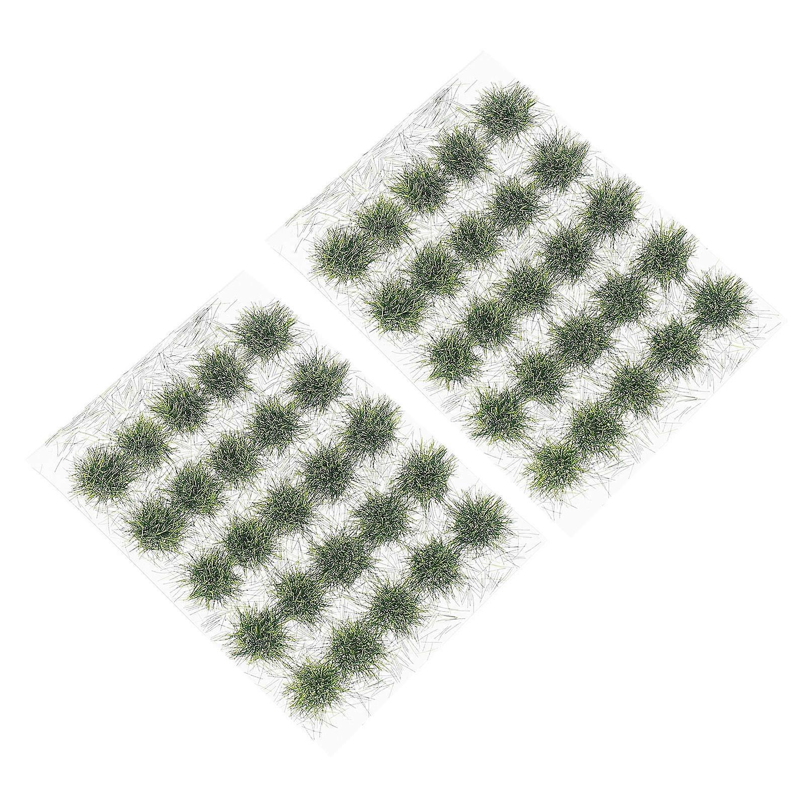 Artificial Grass Model for Hobbyists in Tabletop Scenarios with Grass-like Shape 6x7cm 2Pcs