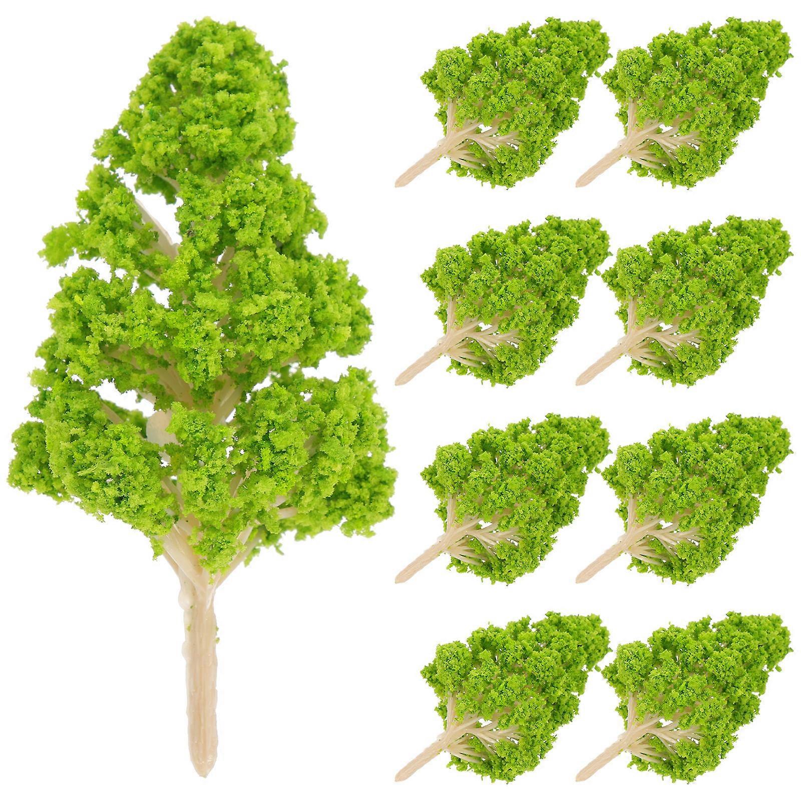 Miniature Trees 50 Pcs Artificial Tree Decoration For Sand Table Accessories 4X4X8Cm Lifelike Design DIY Decoration