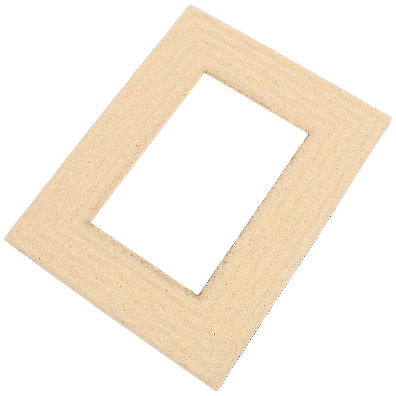 Rustic Decorative Picture Frame For Tabletop Or Wall Use 23X18cm Light Brown 1Set