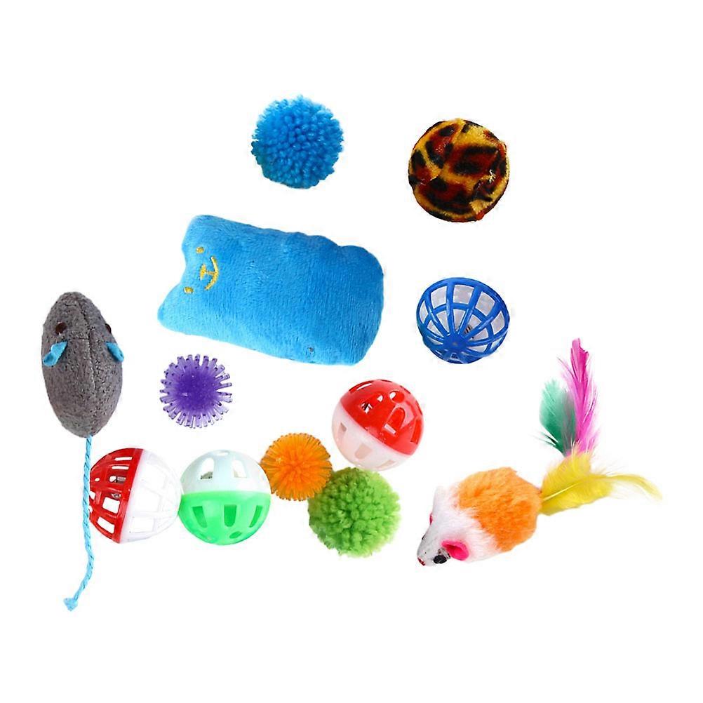 Cat Teaser Toy Interactive Playthings for Pets 2Sets Kitten Toys Included