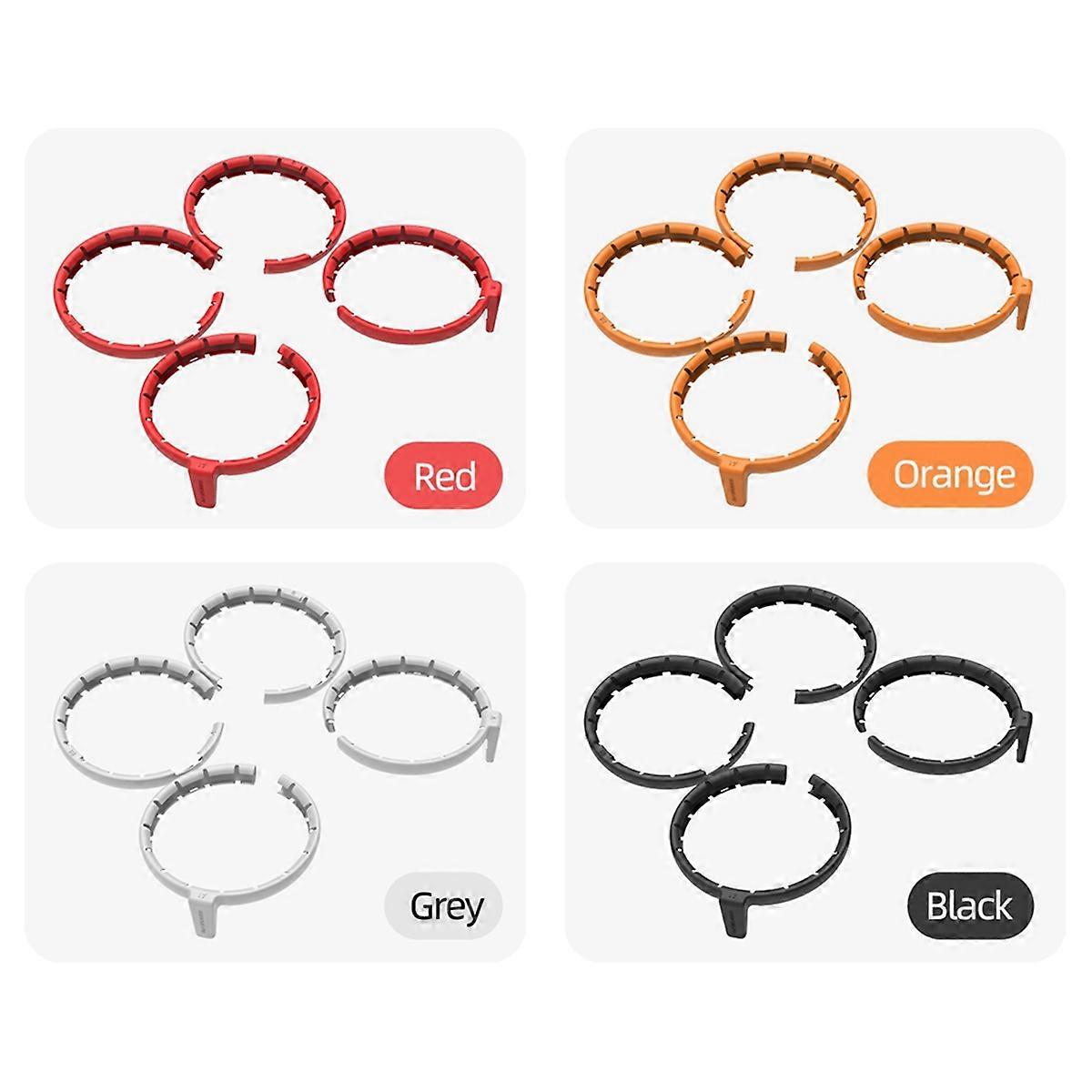 for Flip Paddle Protector Anti-Collision Drone Booster Stand Propeller Blade Protection Ring Accessories Grey