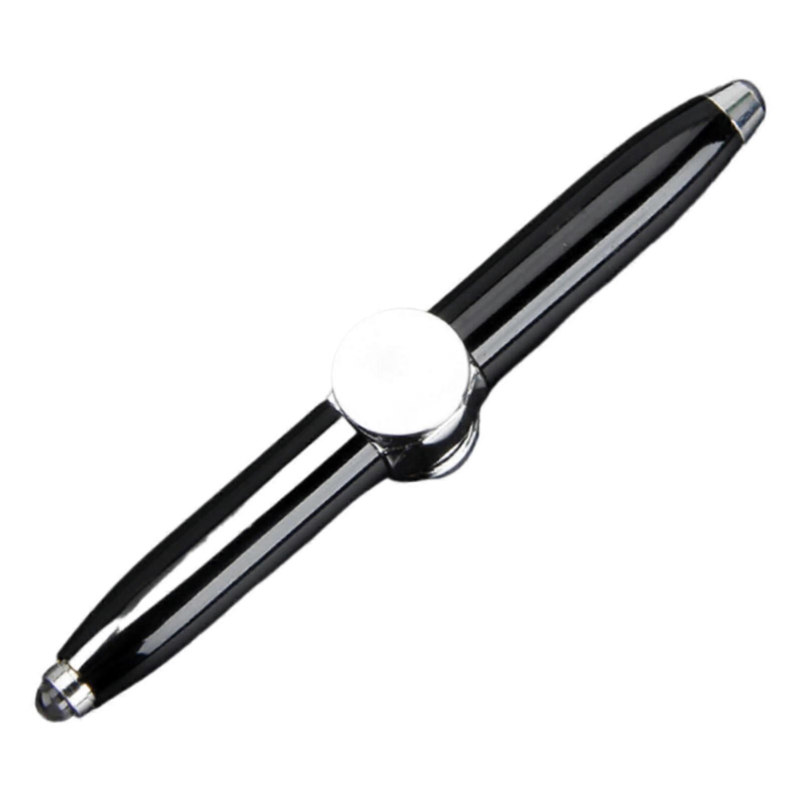 LED Light Pen with Rotating Metal Ballpoint - Compatible with School, Office, Creative Students to Decompress & Reduce Stress