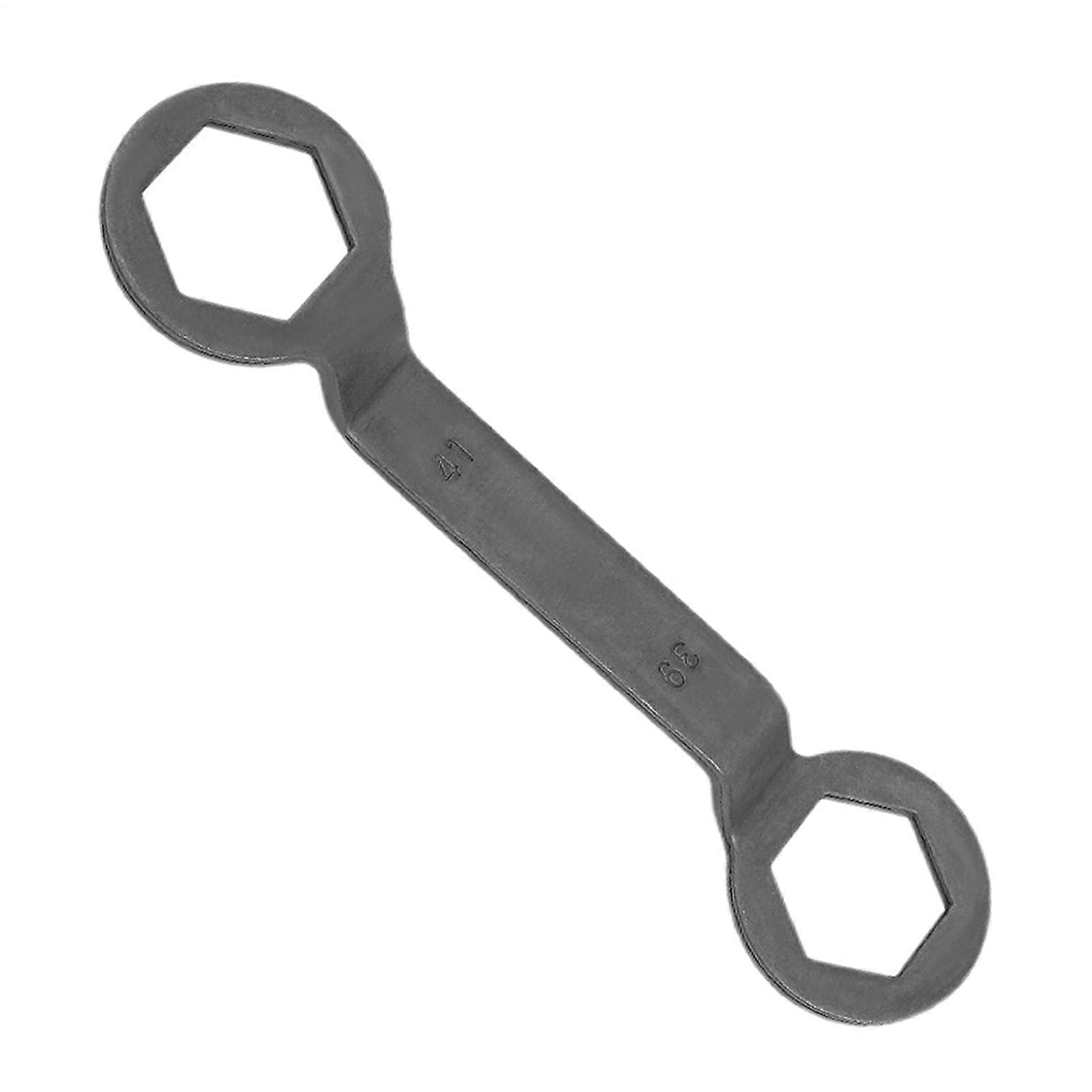 Motorcycle Clutch Wrench Double Headed Steel Hexagonal Clutch Removal Wrench With Curved Handle For Scooters