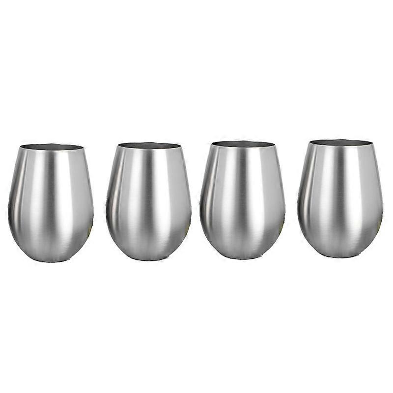 4PCS Stemless Wine Glasses Kitchen Bar for Indoor & Outdoor Camping