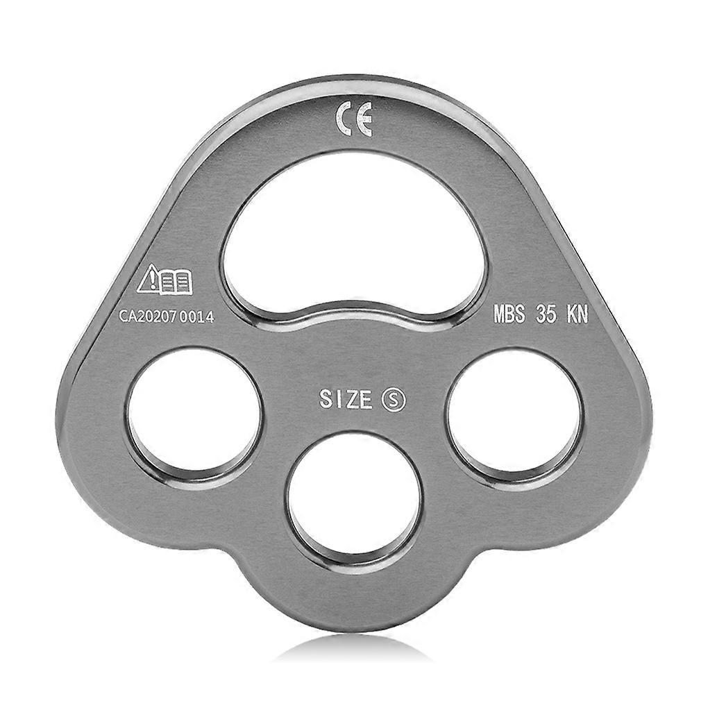 Climbing Ring Outdoor Sporting Supplies Rigging Plate for Hiking Silver Gray