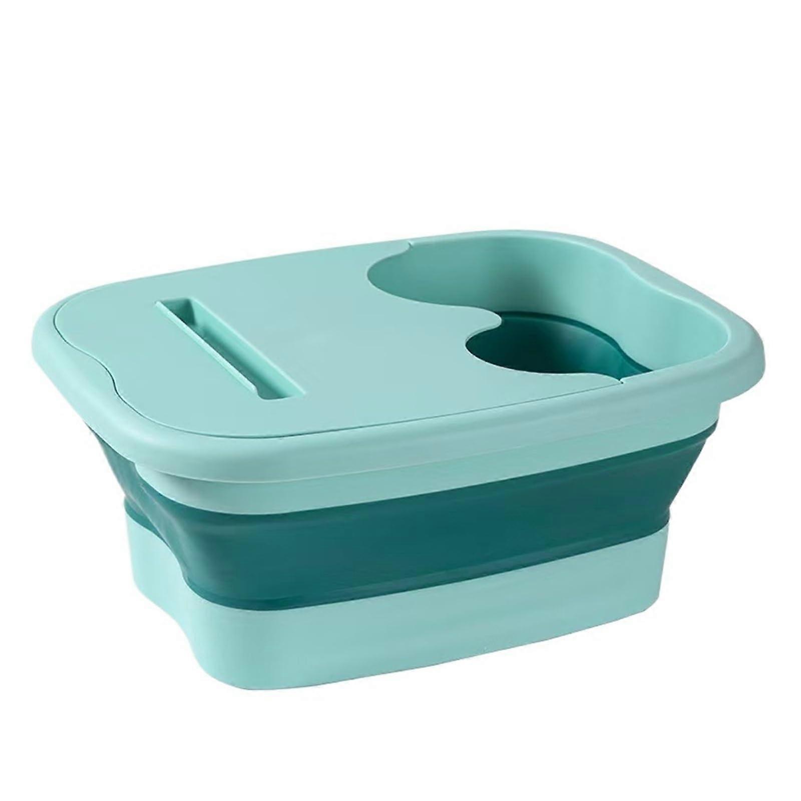 Foldable Bath Tub With Massager And Tools, Large Size, Green, Bathroom Accessories