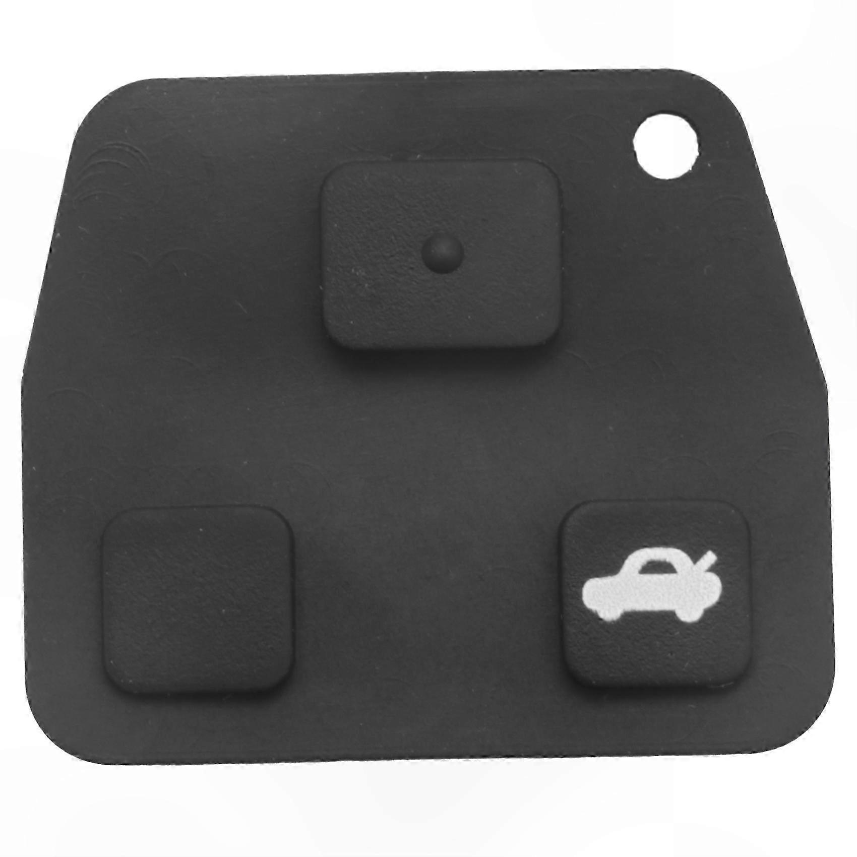 Remote Key Repair Kit with 3 Buttons, Rubber Button Pad, Battery Switch for Car Key Fob Replacement