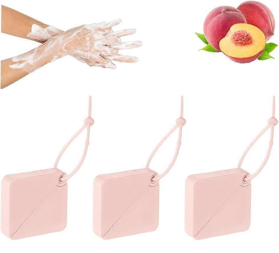 Paper Soap Sheets, Mini Portable Travel Soap Sheets, Disposable Hand Washing Paper Sheets, Pink