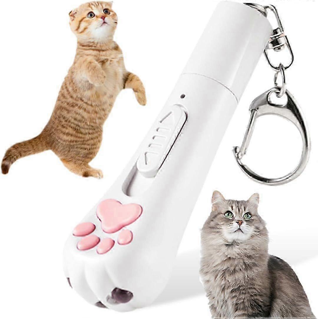 3 in 1 Cat Toy Dog Toy | Wall Image Projector | Indoor Interactive Cat Toy with 5 Different Patterns for Cats and Dogs with Carabiner