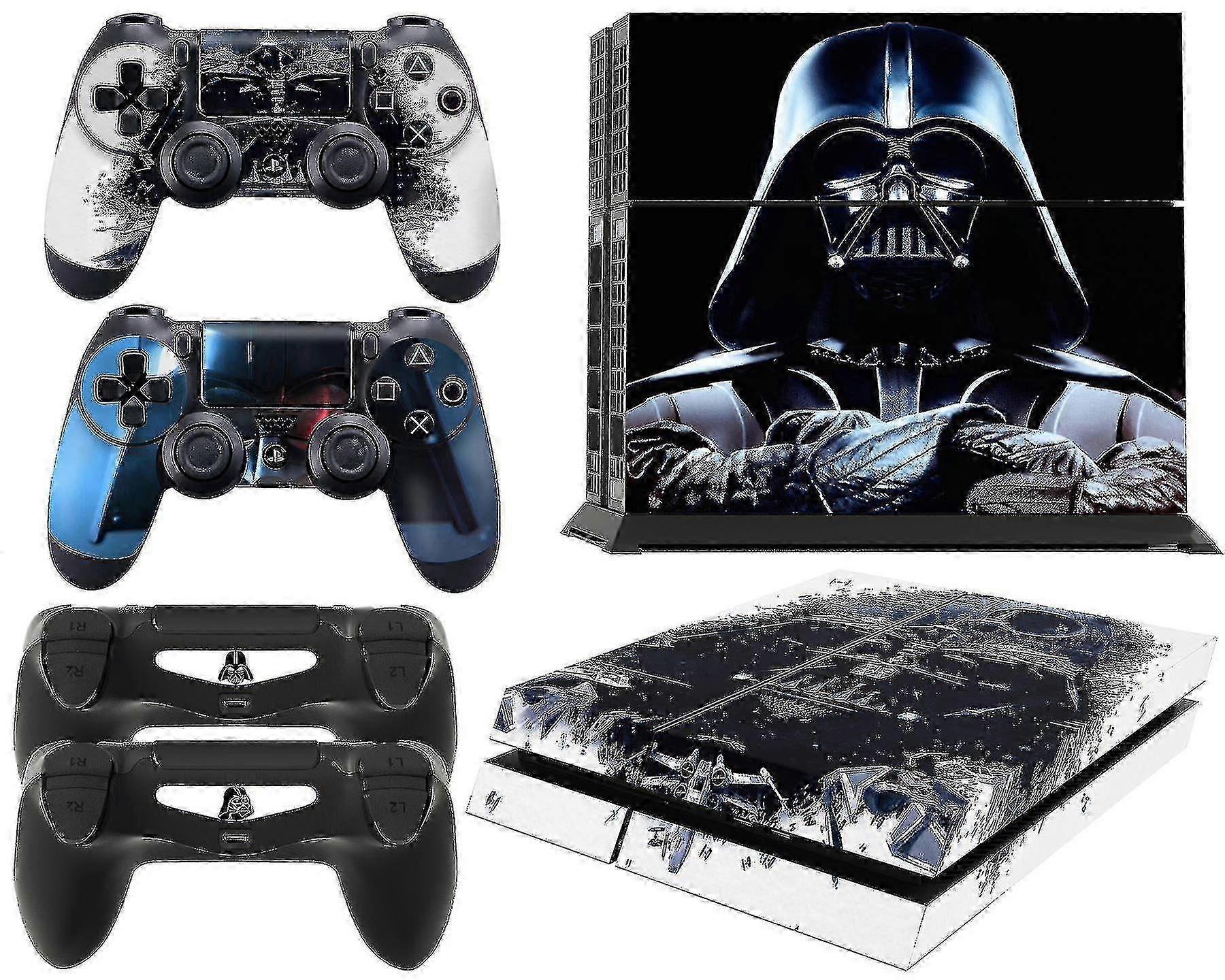 Ps4 Console Dv From Starwars Skin Decal Vinal Sticker+2 Controller Skin Set Yanlieso 25-26s