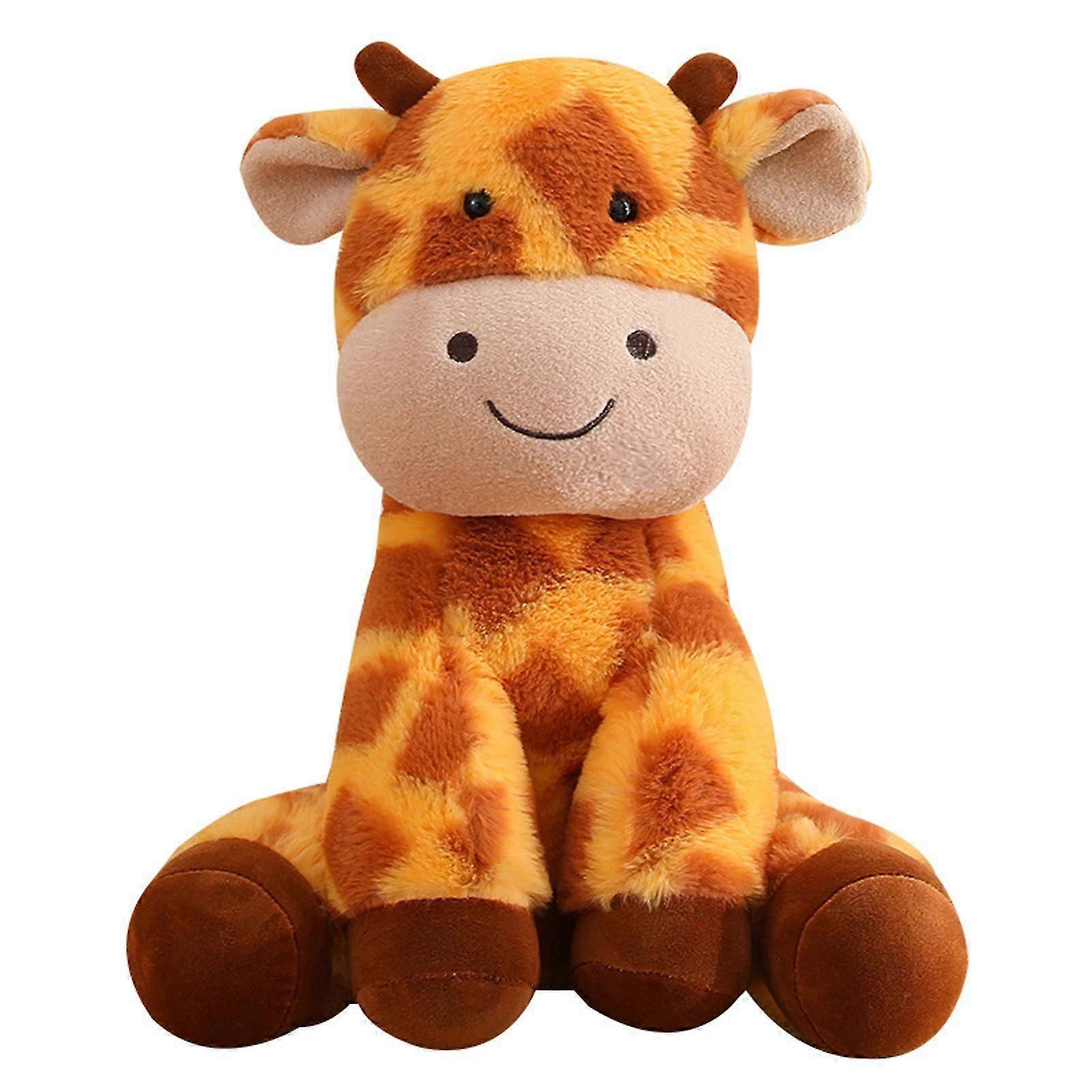 Cute Sitting Deer Plush Toy Stuffed Pillow Soft Comfortable Skin-friendly Plush Doll For Baby Hugging Plu