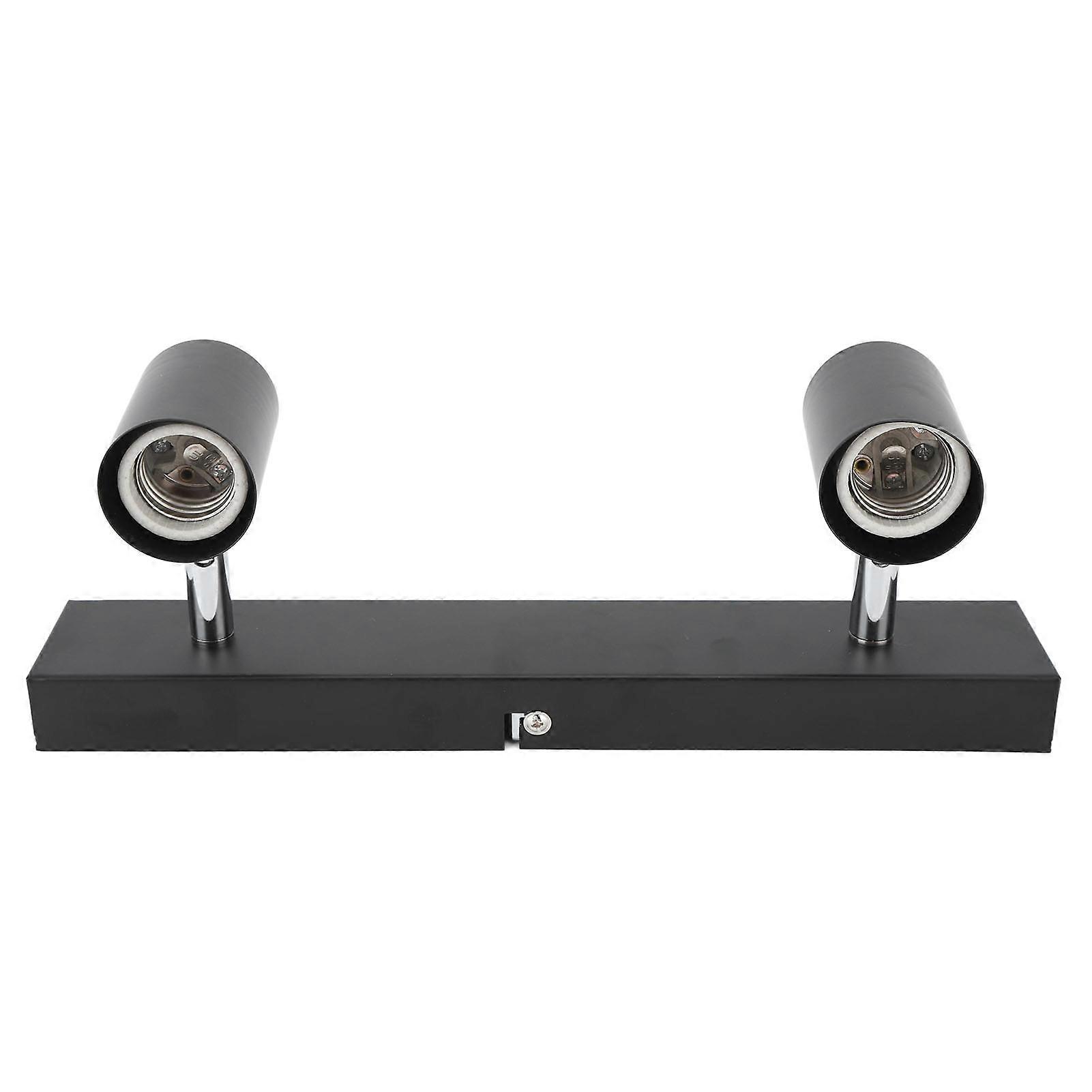 LED Track Light Two Bulb Fixed Rail with Rotating Heads Ceiling Track Light Fixtures for Kitchen Cabinet Hall 