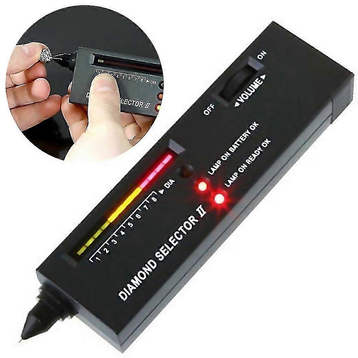 Per il 2024 Diamond Selector II Test Kit con penna per pietre preziose Tester elettronico portatile per diamanti con LED